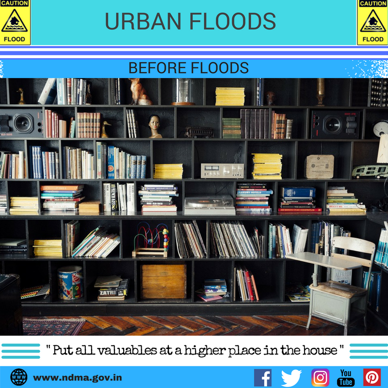 Before urban flood – put all valuables at a higher place in the house